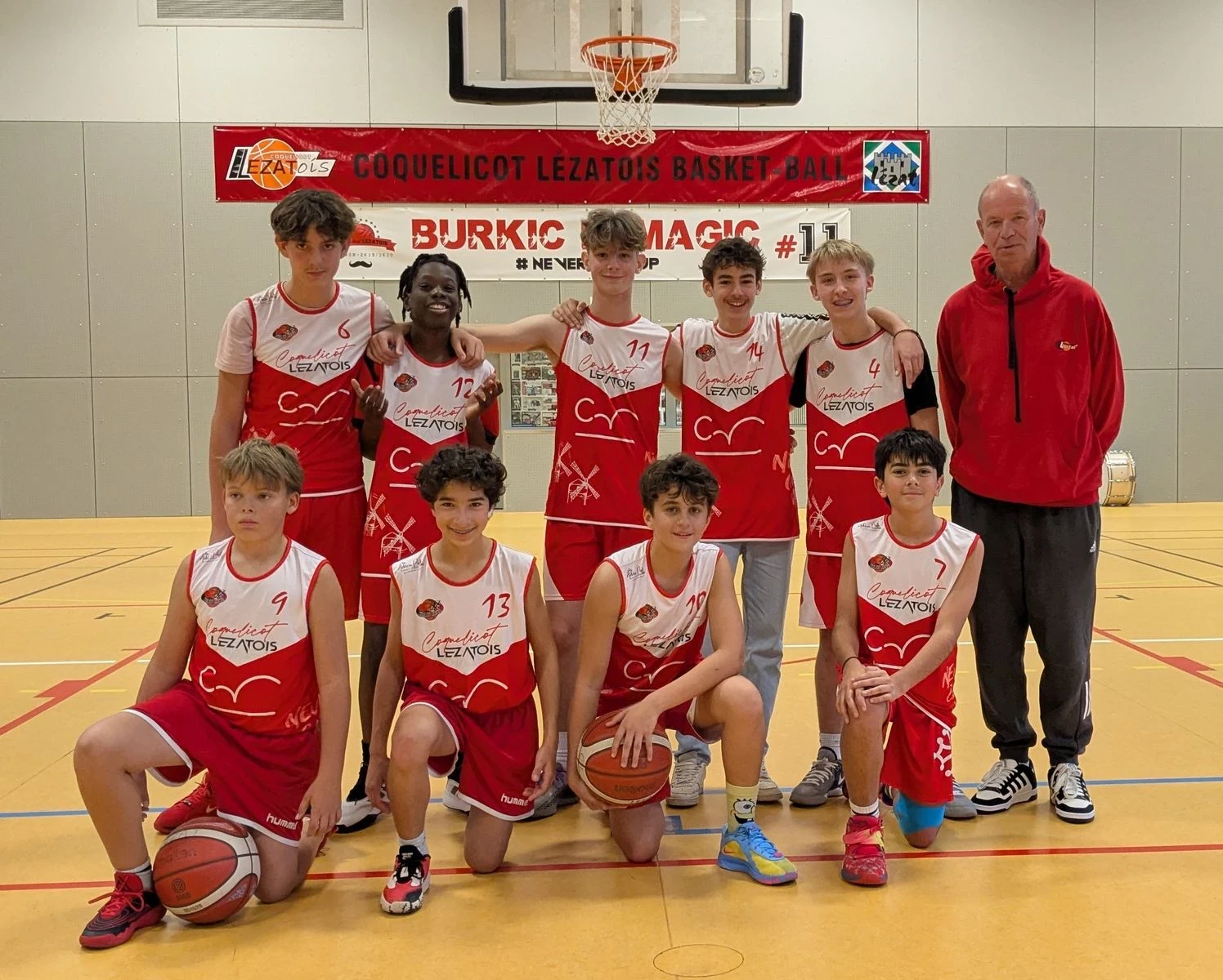 Equipe U15 Garçons 1 du Coquelicot Lézatois